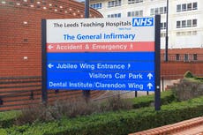 Leeds hospital cancels operations as Covid patient numbers jump 30%