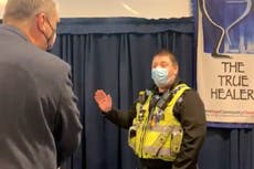 Welsh police break up illegal church service breaching firebreak rules