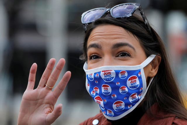Congresswoman Alexandria Ocasio-Cortez was the target of a Donald Trump attack line Tuesday during a rally in Wisconsin.