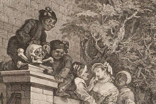 Detail from ‘Chairing the Members’ by William Hogarth, 1758