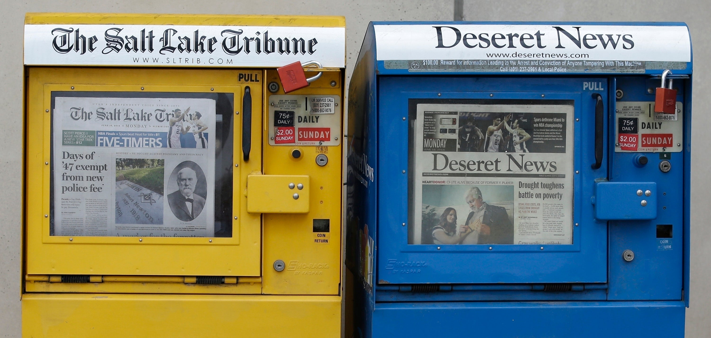 Newspaper Print Cuts Utah