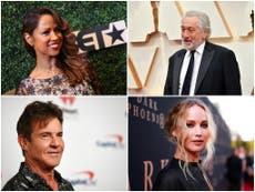 Which celebrities are supporting Trump and Biden in the US election?