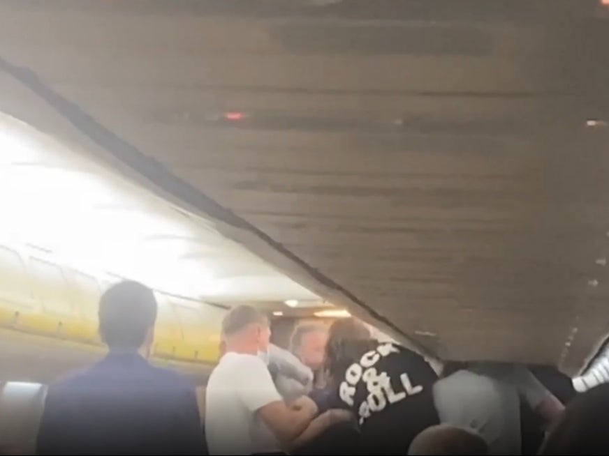 A fight broke out on a Ryanair flight