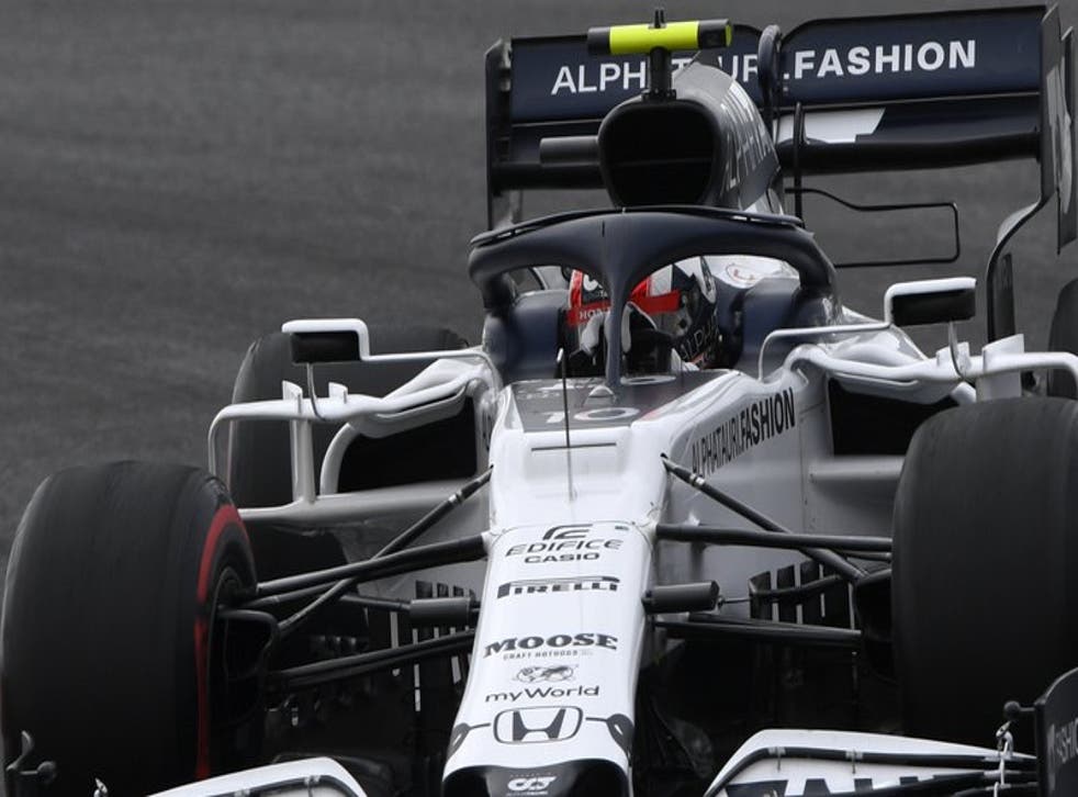 El piloto de AlphaTauri Pierre Gasly durante el Gran Premio de Portugal de Fórmula.