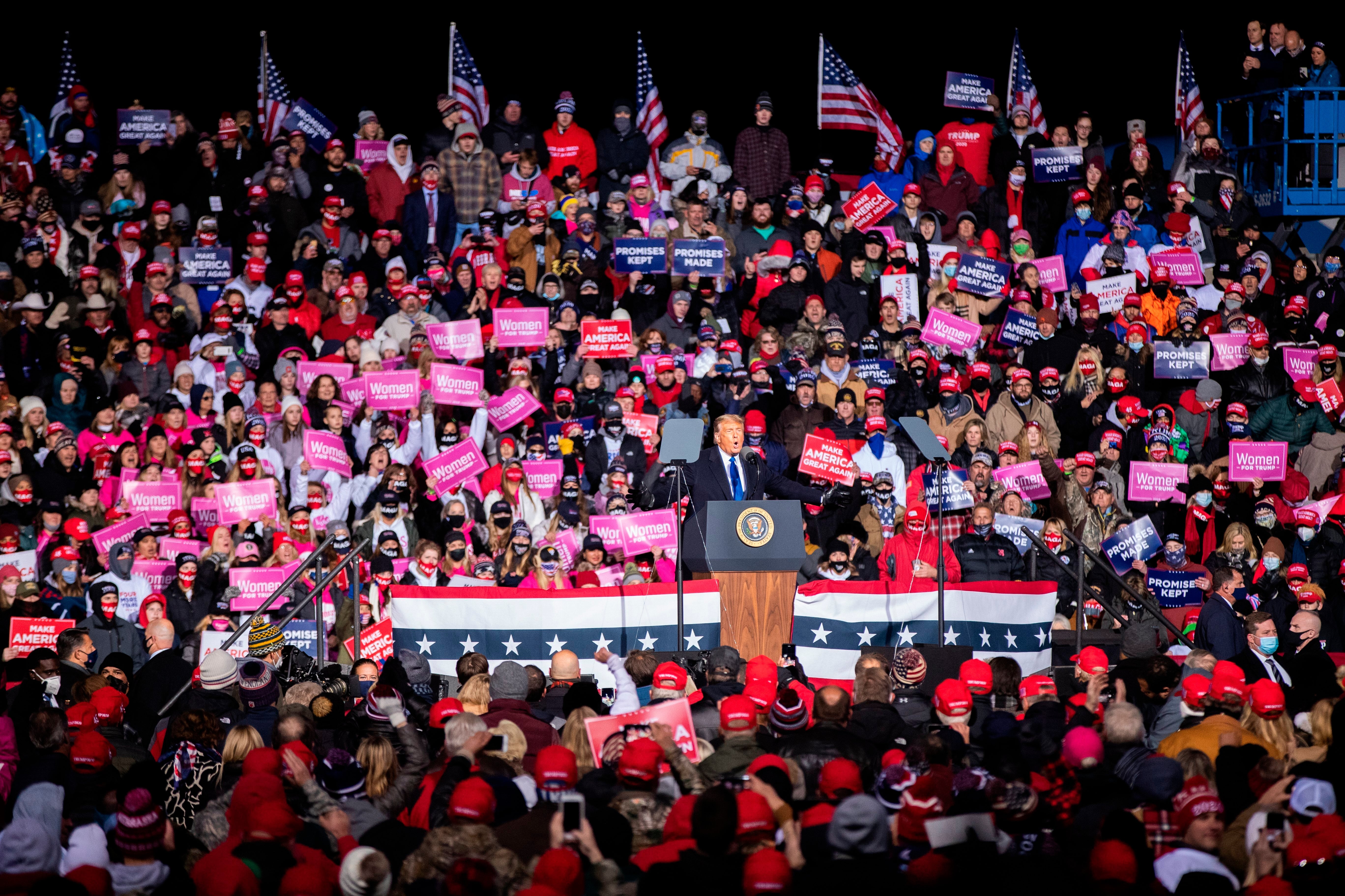 US-Election 2020-Trump Rally-Stranded