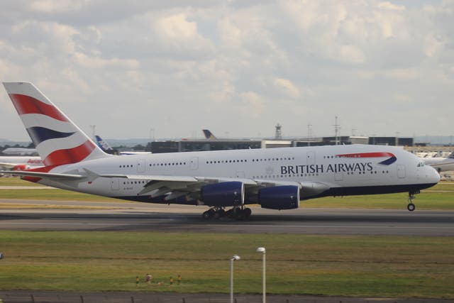 <p>Rara vista: los aviones Airbus A380 de British Airways están almacenados actualmente. </p>