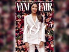Alexandria Ocasio-Cortez wears suffragette white for Vanity Fair cover
