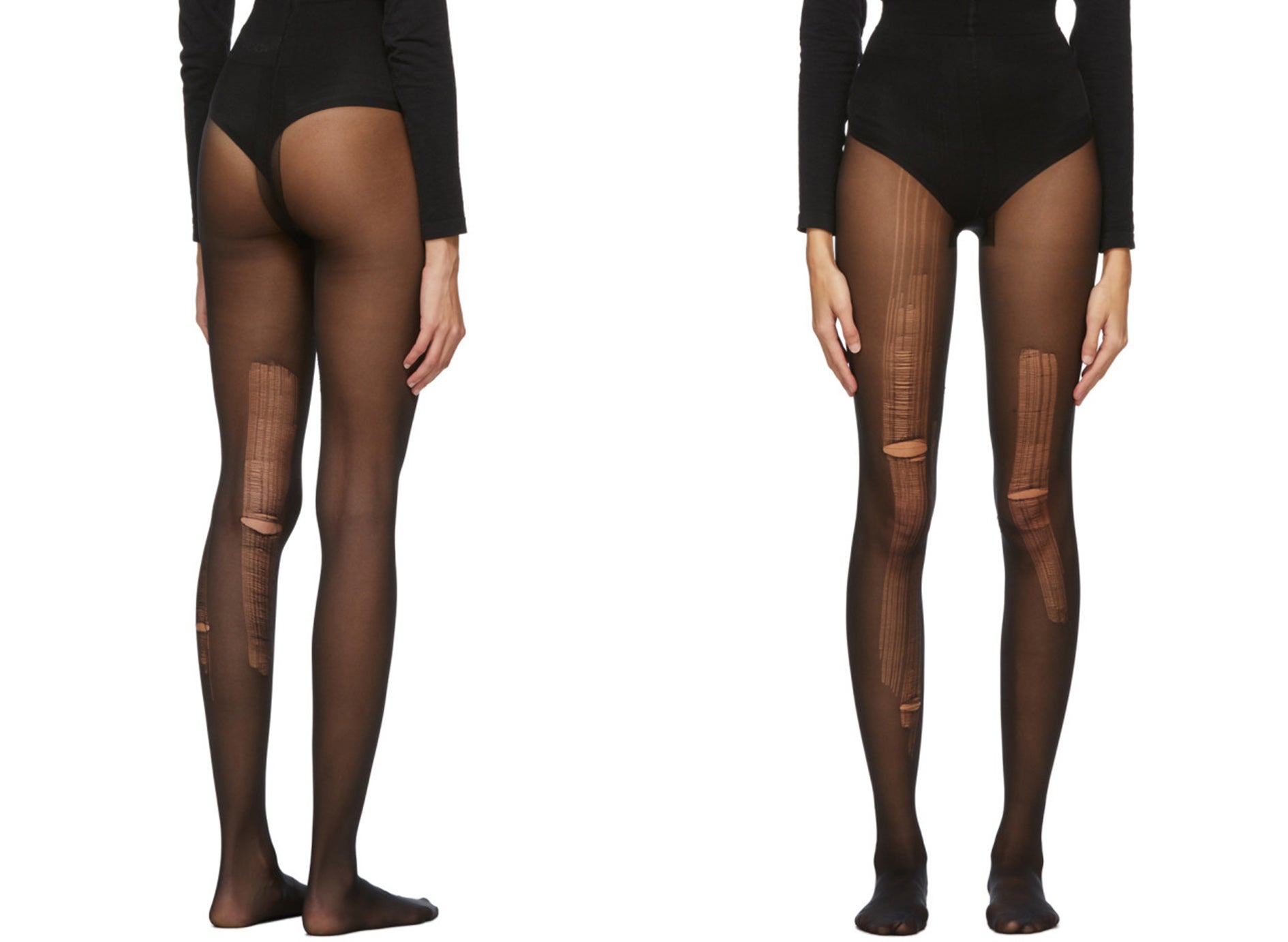 Black Ripped Tights for Women