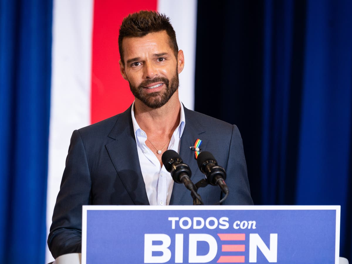 Ricky Martin says he finds Latinos supporting Trump ‘scary’ but is optimistic for Joe Biden