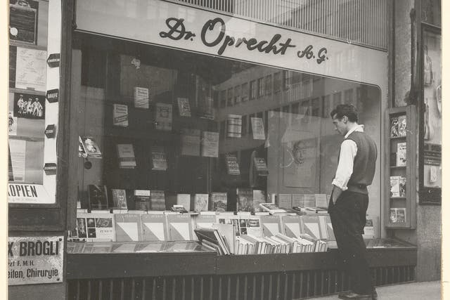 <p>The exterior of Dr Oprecht’s bookshop in the 1930s&nbsp;</p>