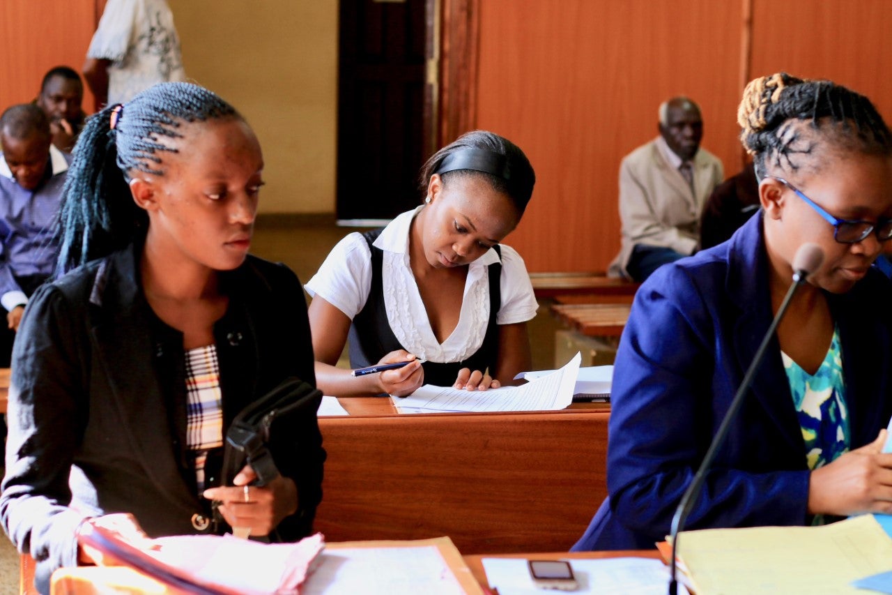 Faith Maina in court in Nyeri, Kenya