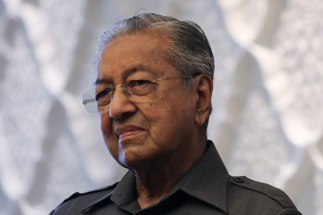 <p>Malaysia's former Prime Minister Mahathir Mohamad during an interview with Reuters in Kuala Lumpur</p>