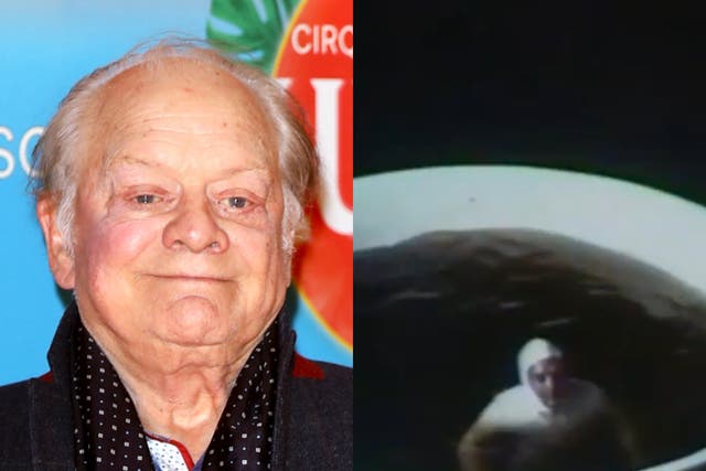 David Jason in 2020 (left) and as glimpsed in the 1977 advert for PG Tips (right)