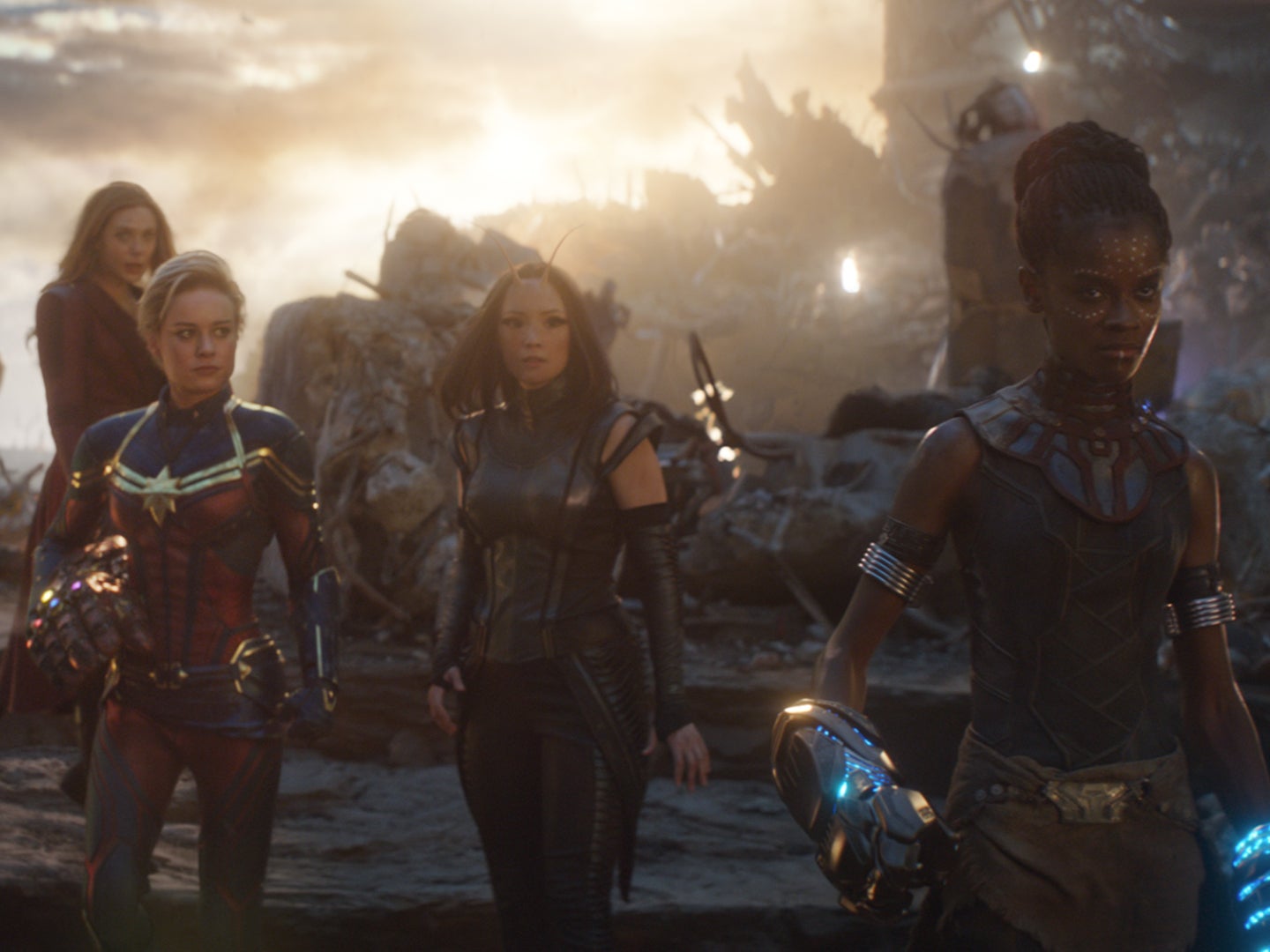 Las heroínas se unen hacia el final de 'Avengers: Endgame'
