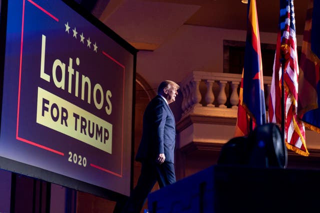 US Election 2020 Trump Latinos