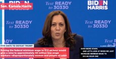 'The pandemic has been an accelerator': Kamala Harris joins Bernie Sanders in campaign for minimum wage hike