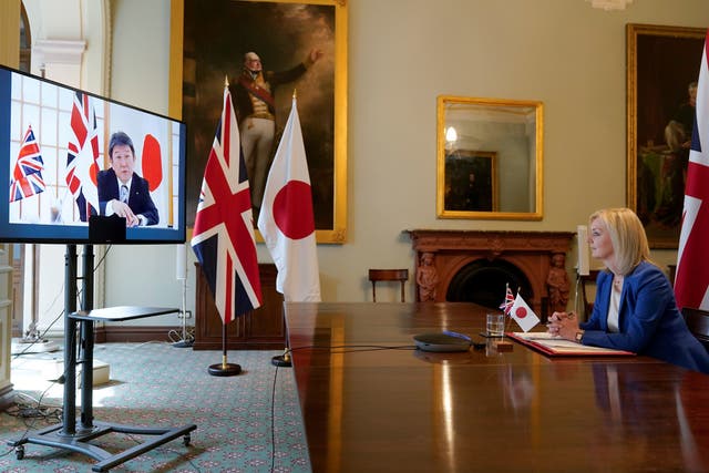 <p>The trade Secretary Liz Truss has heralded the Japan deal but there remains a hole from EU deals yet to be rolled over worth 5.5 per cent of UK trade</p>