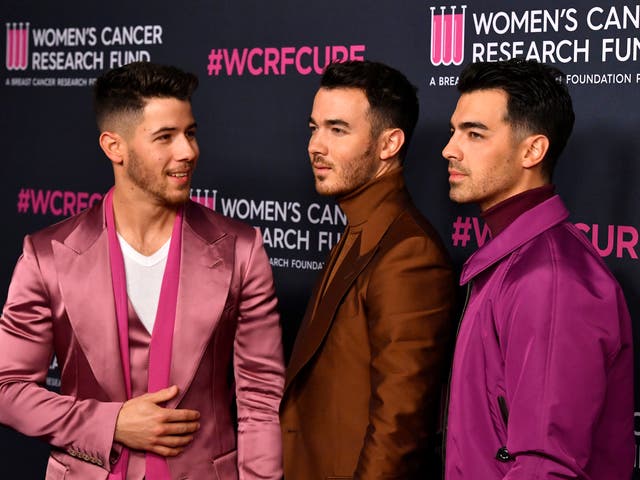 From L-R: Nick, Kevin and Joe Jonas