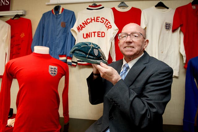 Nobby Stiles with his 1966 World Cup tournament cap