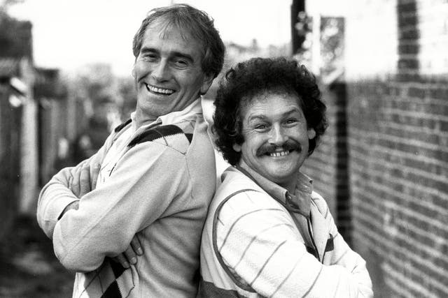 <p>Cannon and Ball at the height of their fame in 1984</p>