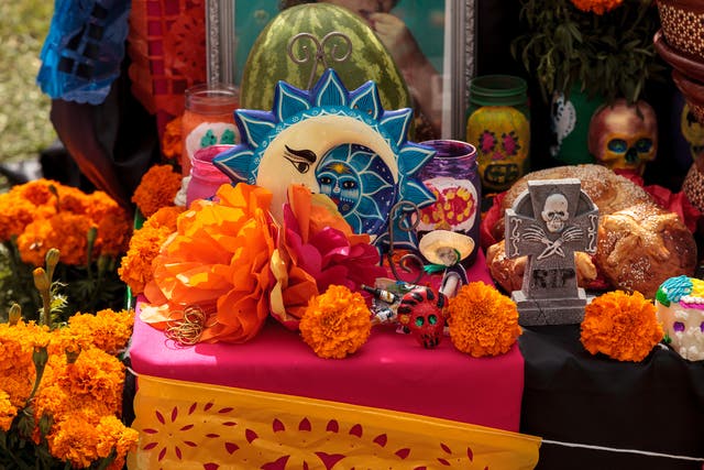 Day of the Dead ‘ofrenda’, a traditional display of objects honouring those passed