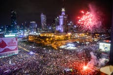 Tens of thousands protest against Poland's near-total ban on abortion