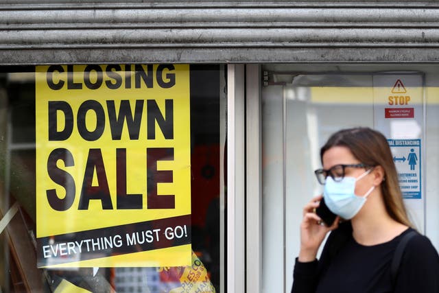 <p>Stores closes in London as the Covid pandemic continued throughout 2020. </p>