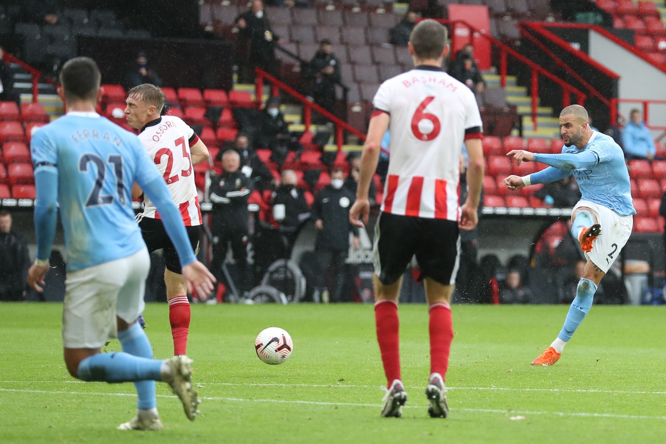 Kyle Walker fires City in front at Bramall Lane