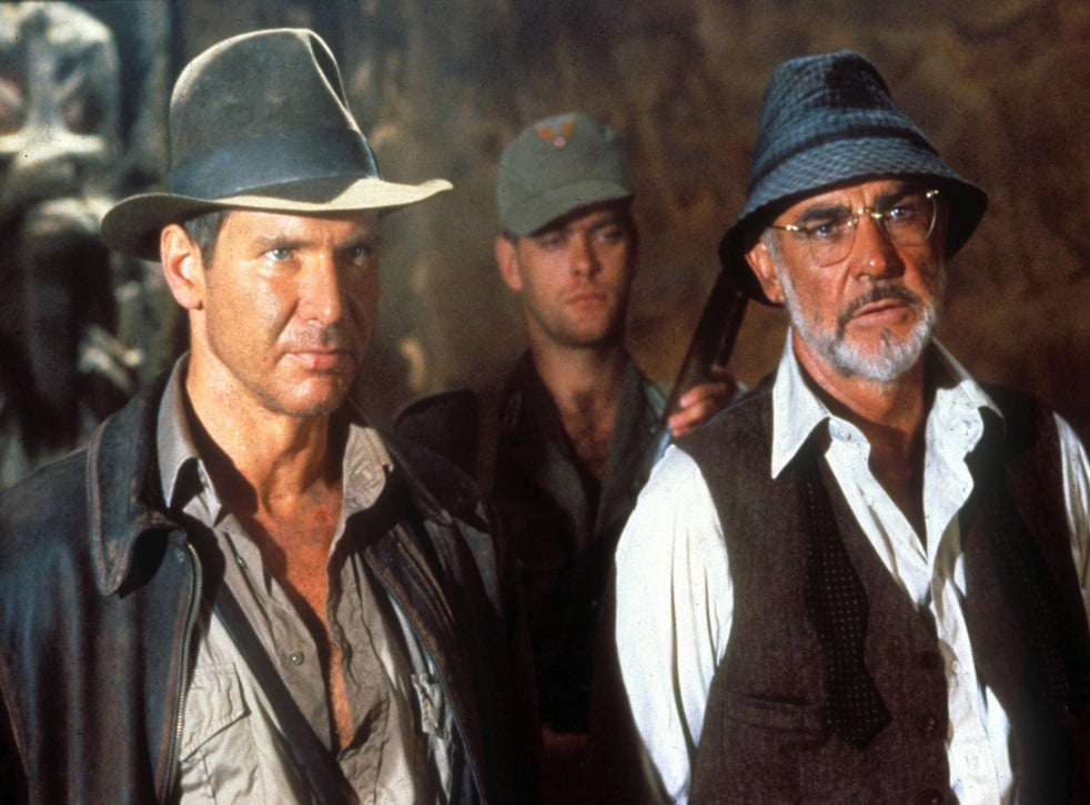 <p> Με τον Harrison Ford στο «Indiana Jones and the Last Crusade» </p>