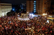 Thousands protest in Jerusalem against Israeli PM