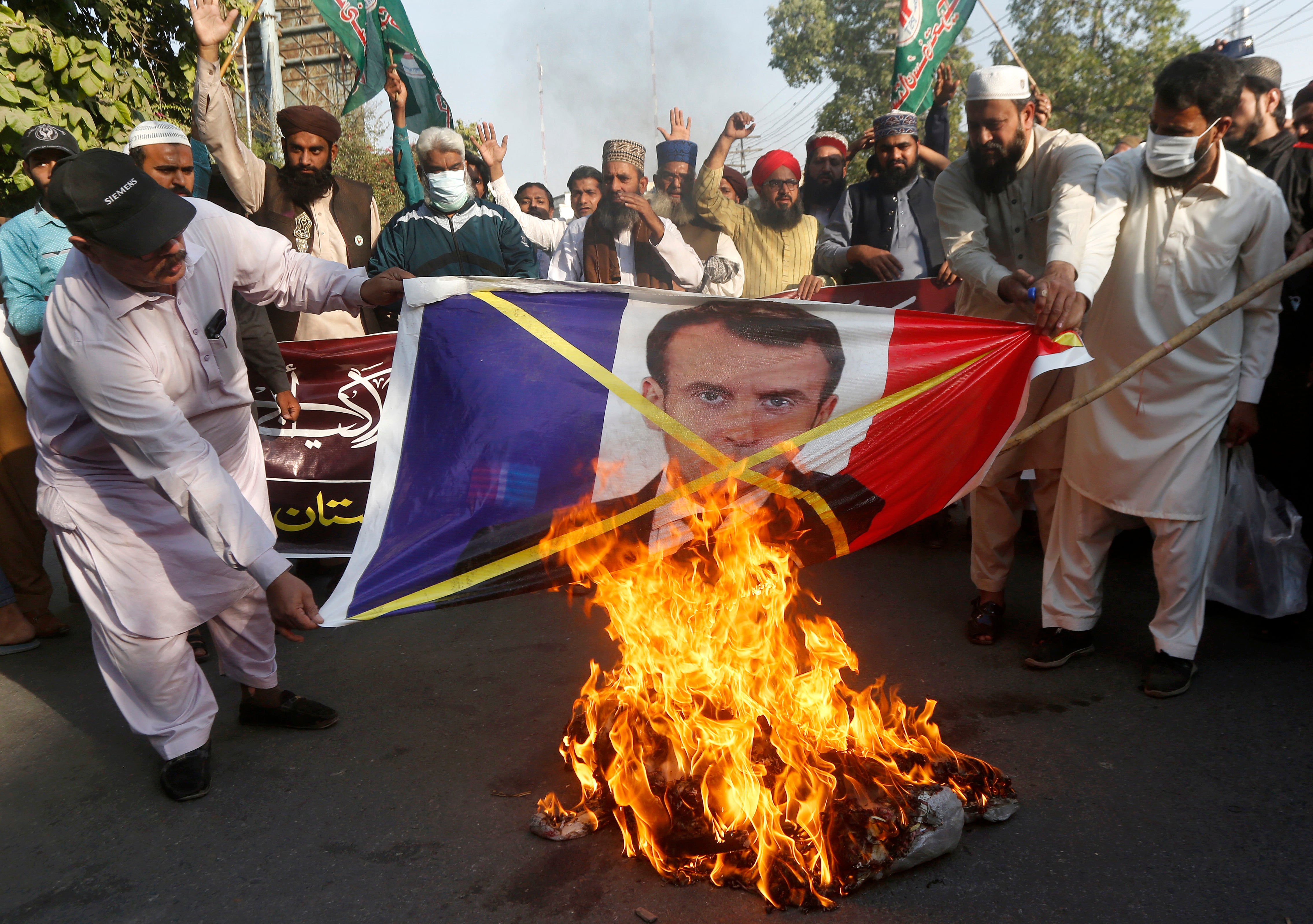 Pakistan France Protest