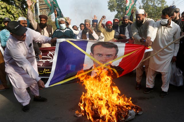 Pakistan France Protest