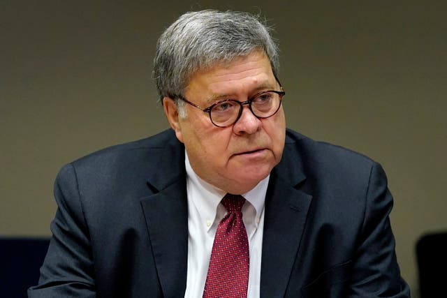 US Attorney General William Barr meets with members of the St Louis Police Department