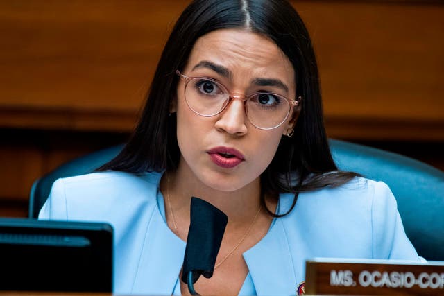 <p>Rep Alexandria Ocasio-Cortez condemned Senator Lindsay Graham’s criticism of her during his final debate ahead of the election</p>