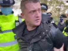 Tommy Robinson arrested under coronavirus regulations in London