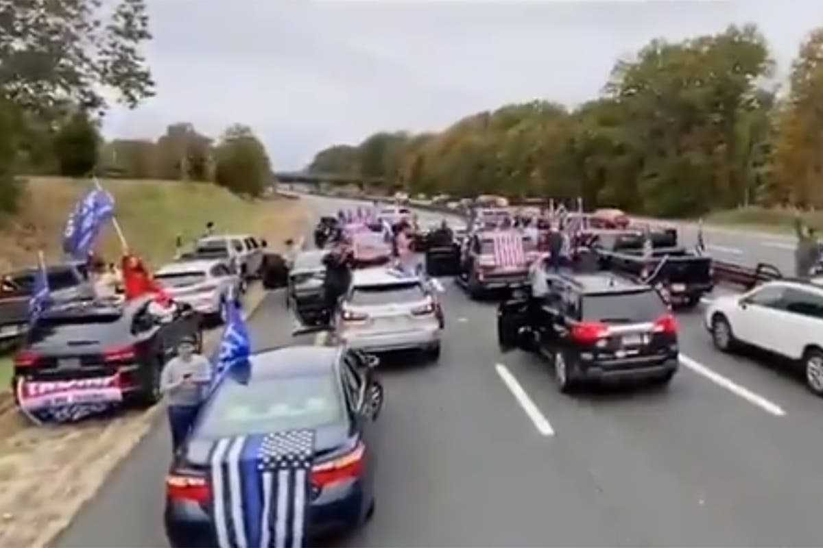 Trump Supporters Block Major New Jersey Highway Ahead Of 2020 Election The Independent