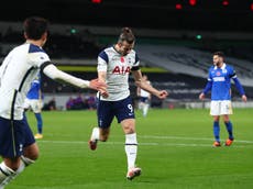 Substitute Bale nets winner as Tottenham defeat Brighton