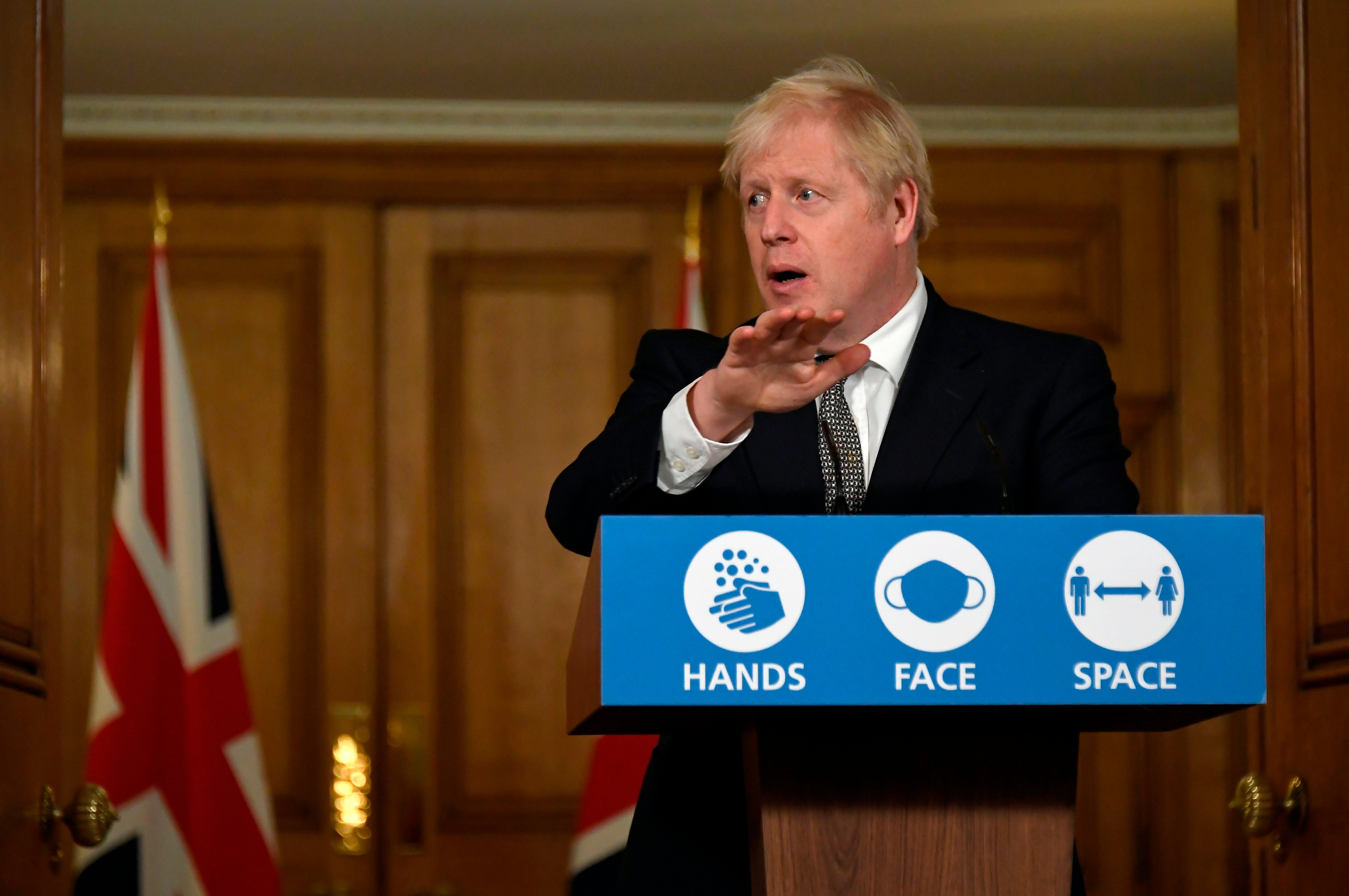 Boris Johnson cancelled a planned speech to the CBI conference on Monday