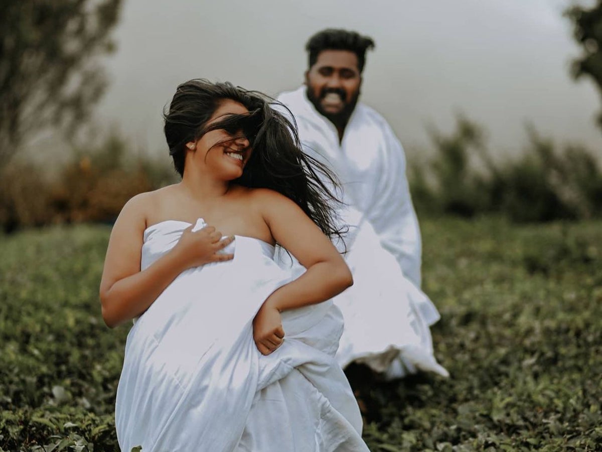 Indian couple trolled over honeymoon photoshoot will not take down images |  The Independent