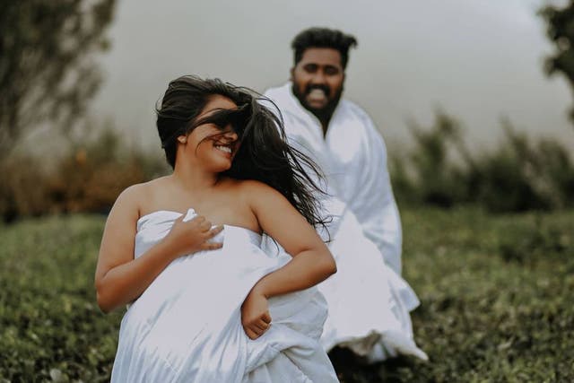 Hrushi and Lakshmi decided to make their mid-pandemic wedding more memorable with a photoshoot
