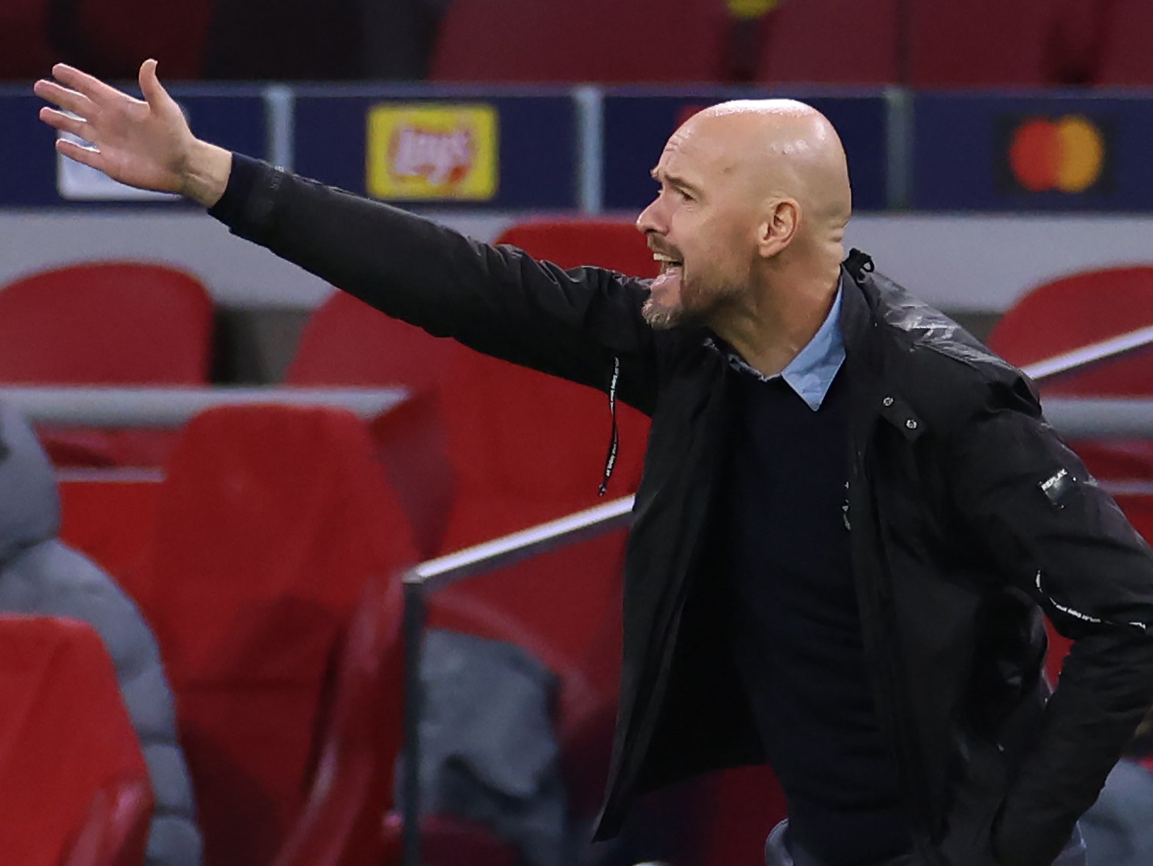 Ajax coach Erik ten Hag will have a limited squad to work with