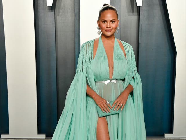 <p>Chrissy Teigen shared the news on Instagram</p>