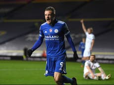 Vardy leads Leicester’s lethal counter-attack to move second