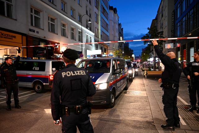 <p>At least four people were killed in Monday evening’s attack in Vienna</p>