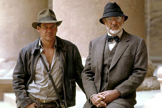 Ford and Connery starred as father and son in 1989’s ‘Indiana Jones and the Last Crusade'