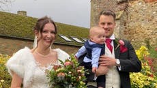 Couple rearrange wedding with 24 hours notice to beat England lockdown