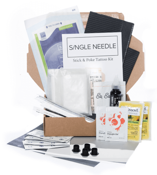 Single Needle Hand Poke Tattoo Kit