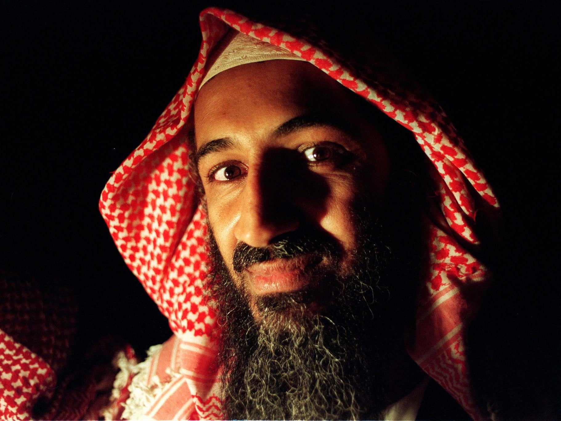 Osama bin Laden, pictured in Afghanistan in 1996