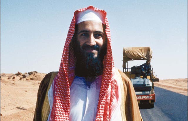 <p>Bin Laden in Sudan in 1993</p>