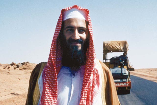 <p>Bin Laden in Sudan in 1993</p>